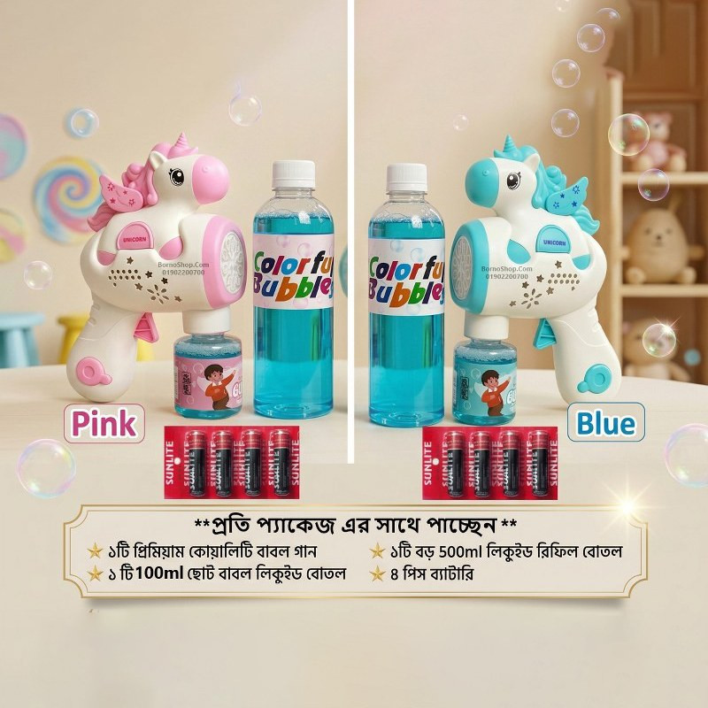 Automatic Bubble Gun for Kids