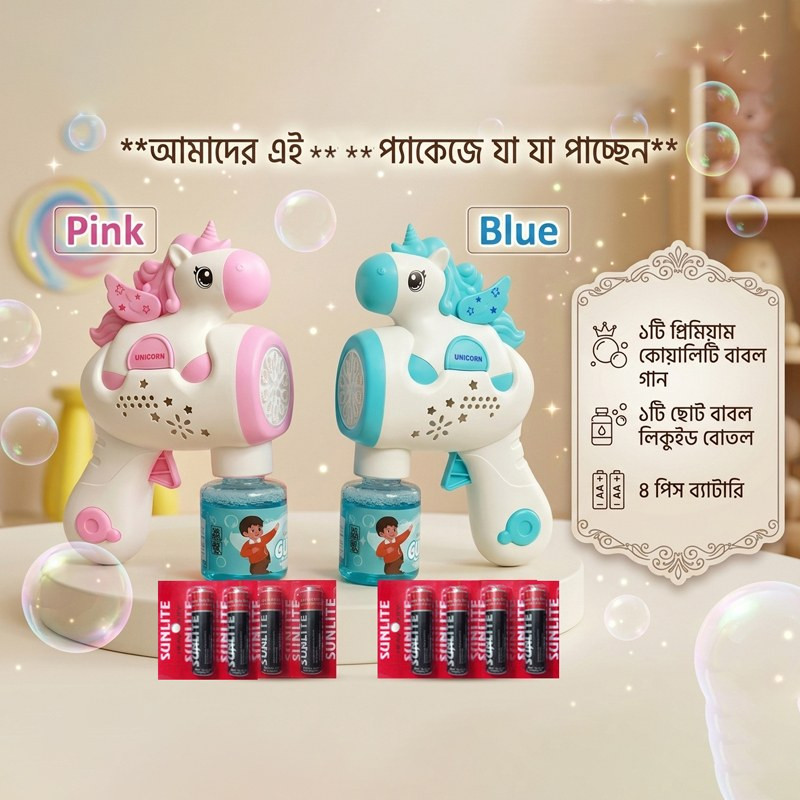 Bubble Gun for Kids