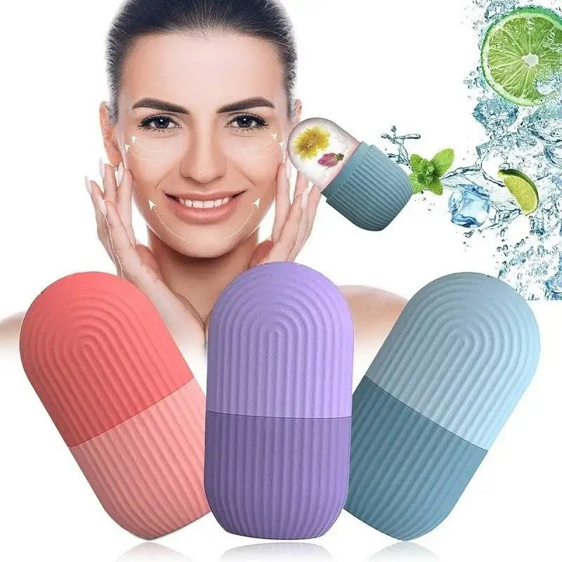 Silicone Face Ice Cube Massage Roller